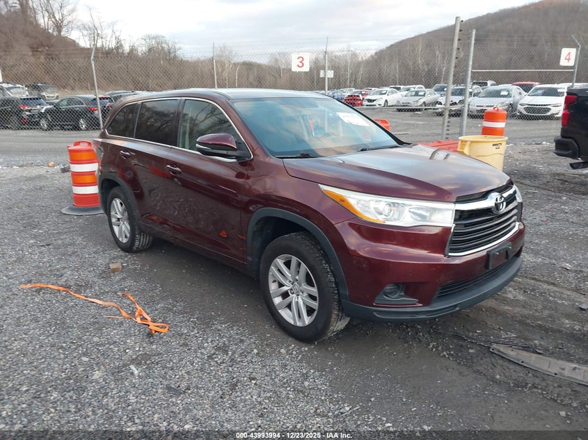 Vin: 5tdzarfh6es008503, lot: 44489736, toyota highlander le 2014 img_1
