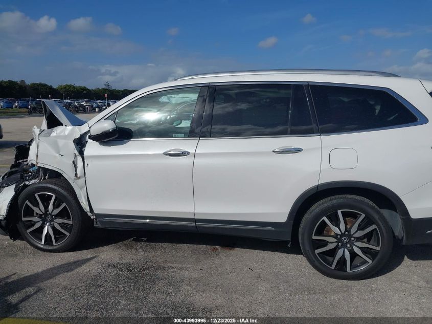 2022 Honda Pilot Awd Elite VIN: 5FNYF6H04NB073826 Lot: 43993996