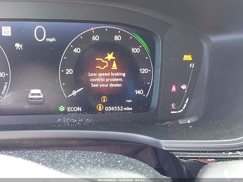 2025 Honda Civic Hybrid Sport/Sport Touring VIN: 2HGFE4F86SH302327 Lot: 43994022