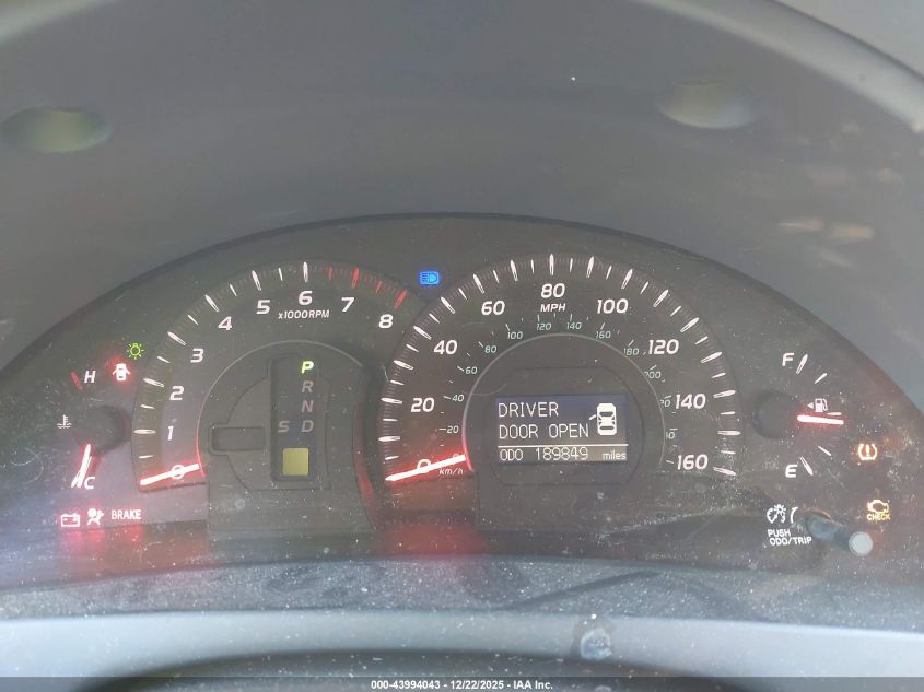 2007 Toyota Camry Xle V6 VIN: JTNBK46K473009632 Lot: 43994043