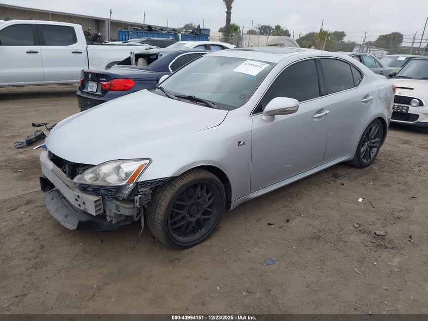 JTHBF5C24C5174063 2012 Lexus Is 250 2.5 Silver