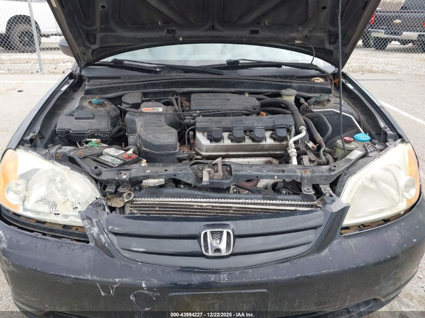 2001 Honda Civic Lx VIN: 1HGES16551L043887 Lot: 43994227