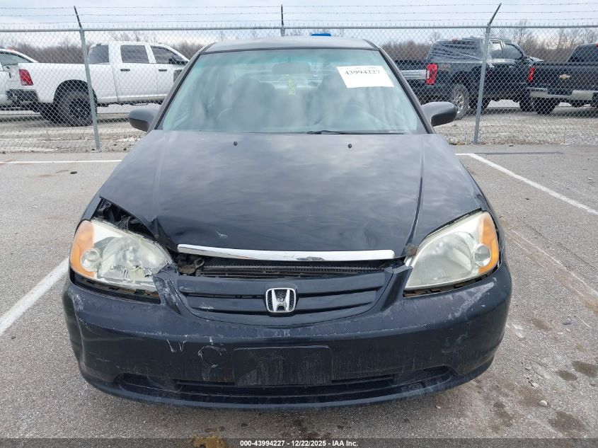 2001 Honda Civic Lx VIN: 1HGES16551L043887 Lot: 43994227