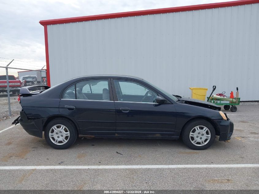 2001 Honda Civic Lx VIN: 1HGES16551L043887 Lot: 43994227