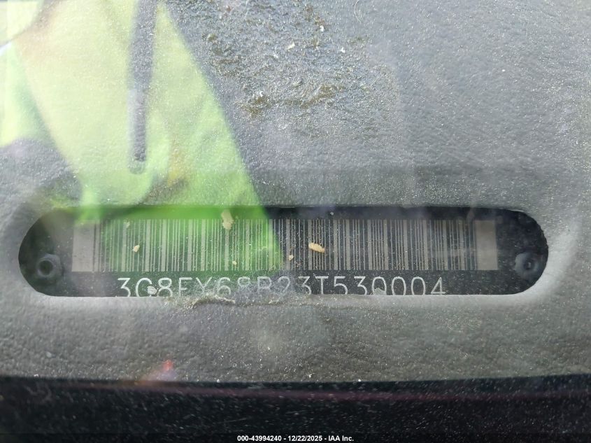 2003 Chrysler Pt Cruiser Limited VIN: 3C8FY68B23T530004 Lot: 43994240