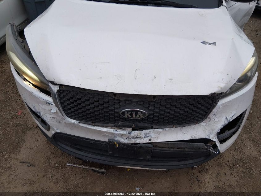 2016 Kia Sorento 3.3L Lx VIN: 5XYPG4A59GG097084 Lot: 43994269