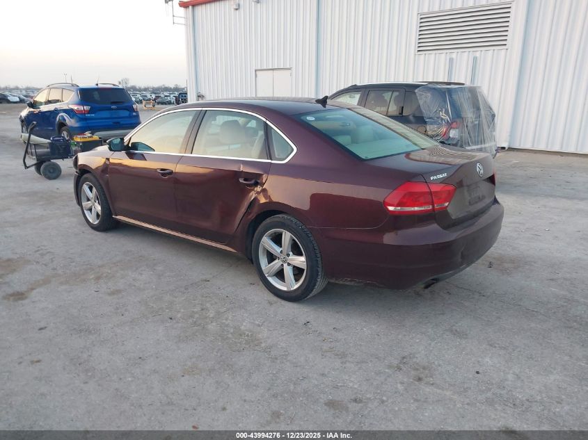 2013 Volkswagen Passat 2.5L Se