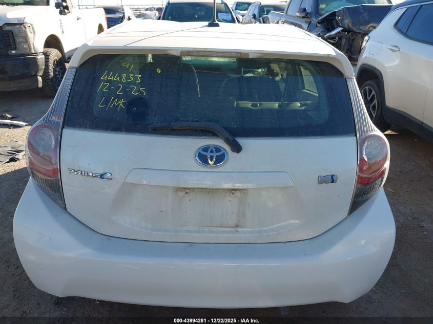 2012 Toyota Prius C Four VIN: JTDKDTB38C1519771 Lot: 43994281