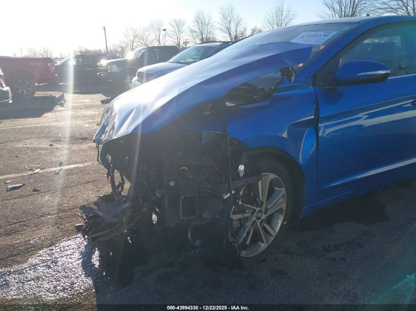 2018 Hyundai Elantra Limited VIN: 5NPD84LF6JH287043 Lot: 43994330