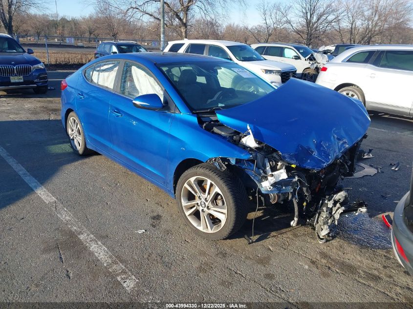 2018 Hyundai Elantra Limited VIN: 5NPD84LF6JH287043 Lot: 43994330