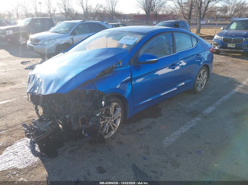 2018 Hyundai Elantra Limited VIN: 5NPD84LF6JH287043 Lot: 43994330