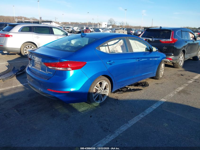 2018 Hyundai Elantra Limited VIN: 5NPD84LF6JH287043 Lot: 43994330