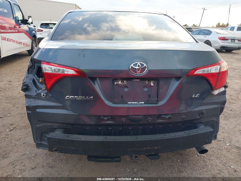 2019 Toyota Corolla Le VIN: 5YFBURHE4KP875477 Lot: 43994357