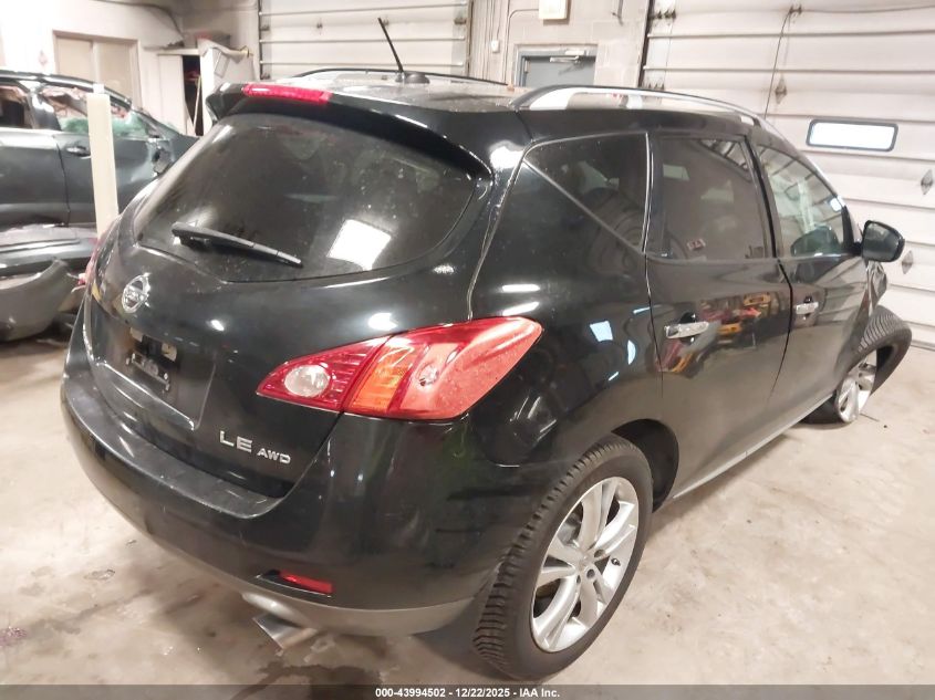 2009 Nissan Murano Le VIN: JN8AZ18W69W147740 Lot: 43994502