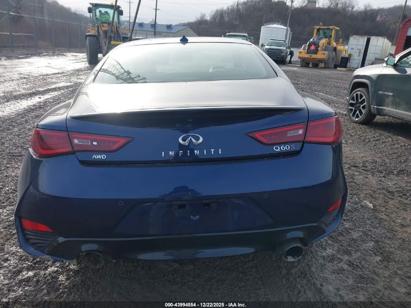 2022 Infiniti Q60 Red Sport 400 Awd VIN: JN1FV7LL2NM680996 Lot: 43994554