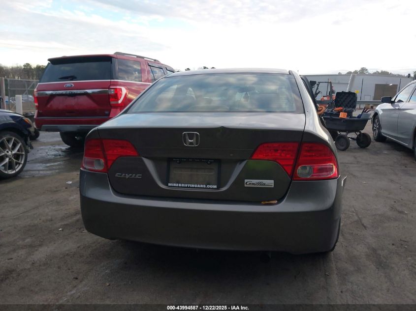 2008 Honda Civic Lx VIN: 2HGFA16578H503517 Lot: 43994587