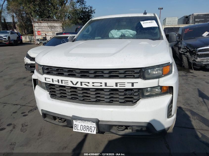2022 Chevrolet Silverado 1500 Ltd 2Wd Short Bed Custom VIN: 1GCPWBEK6NZ225495 Lot: 43994607