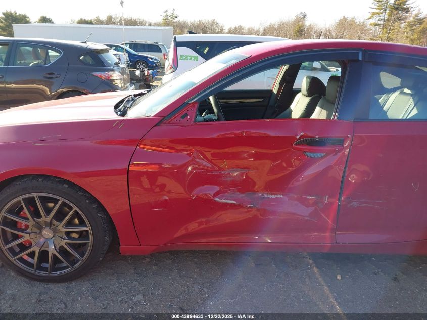 2021 Honda Accord Sport VIN: 1HGCV1F37MA054550 Lot: 43994633