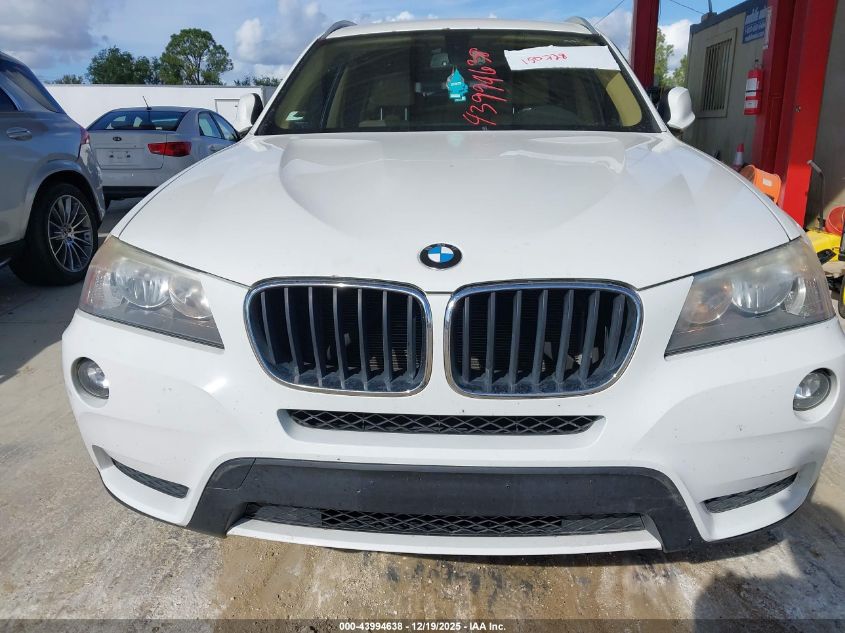 2013 BMW X3 xDrive28I VIN: 5UXWX9C53D0A08571 Lot: 43994638