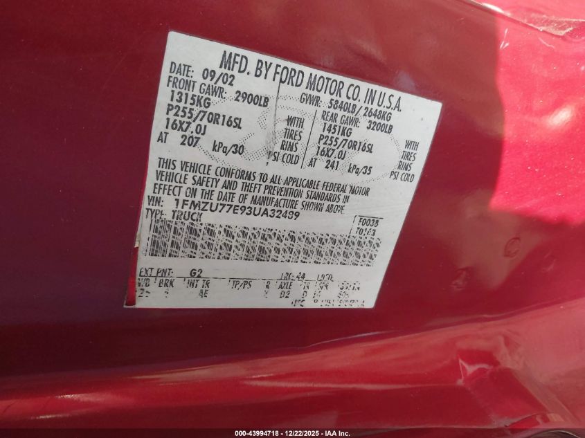 2005 Ford Explorer Sport Trac Adrenalin/Xls/Xlt VIN: 1FMZU77K75UA17370 Lot: 43994718