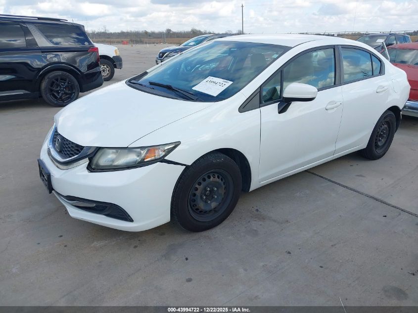 2014 Honda Civic Lx VIN: 19XFB2F5XEE204967 Lot: 43994722