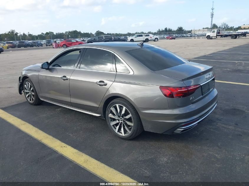 2022 Audi A4 Premium 40 Tfsi Quattro S Tronic