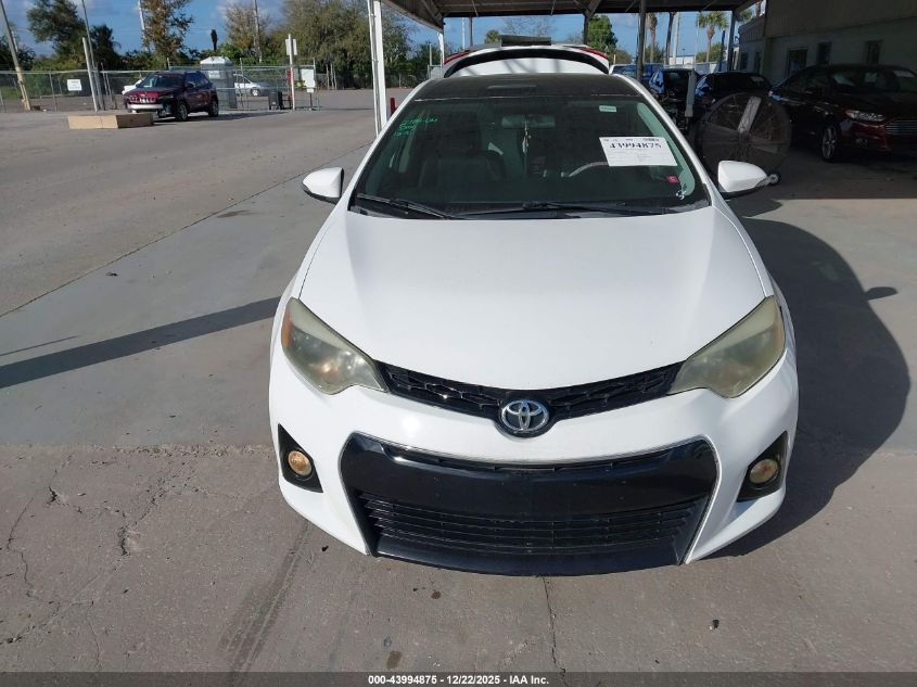 2014 Toyota Corolla S Plus VIN: 2T1BURHE4EC206341 Lot: 43994875