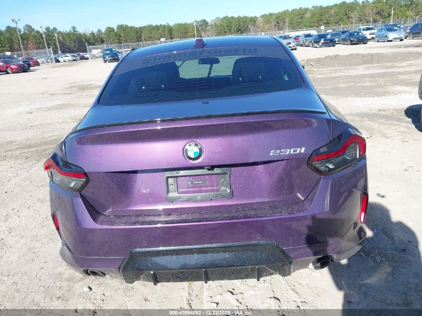 2025 BMW 230I VIN: 3MW23CM01S8F48980 Lot: 43994892