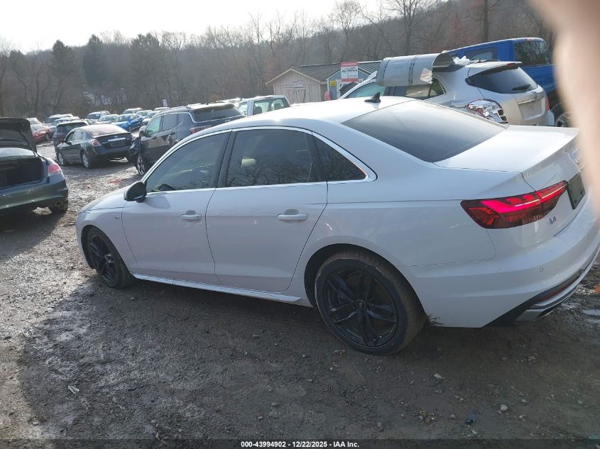 2022 Audi A4 Premium Plus 45 Tfsi S Line Quattro S Tronic VIN: WAUEAAF42NN015142 Lot: 43994902