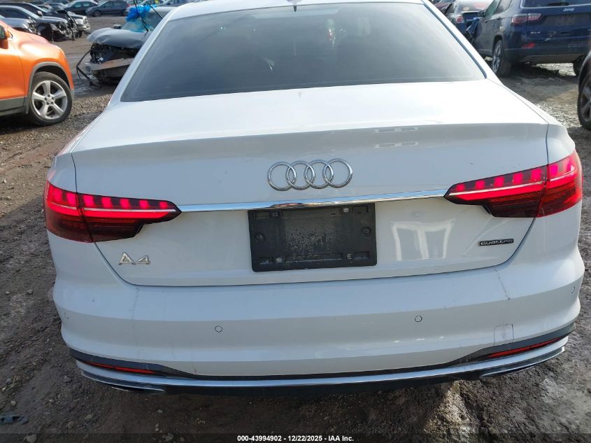 2022 Audi A4 Premium Plus 45 Tfsi S Line Quattro S Tronic VIN: WAUEAAF42NN015142 Lot: 43994902