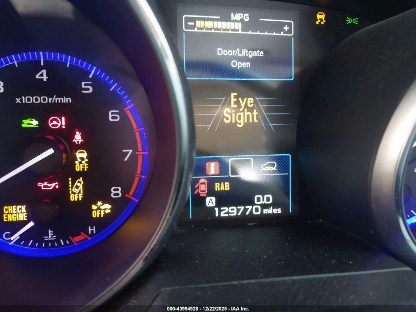 2019 Subaru Outback 2.5I Touring VIN: 4S4BSATC8K3291648 Lot: 43994928