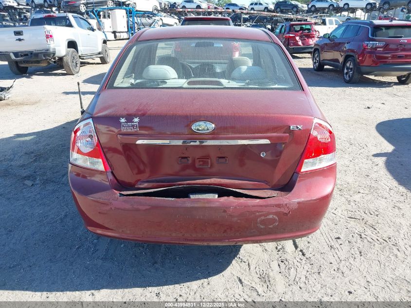 2007 Kia Spectra Ex VIN: KNAFE121075430757 Lot: 43994931
