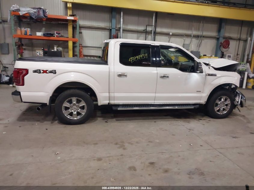 2015 Ford F-150 Lariat VIN: 1FTEW1EG5FFC80536 Lot: 43994939