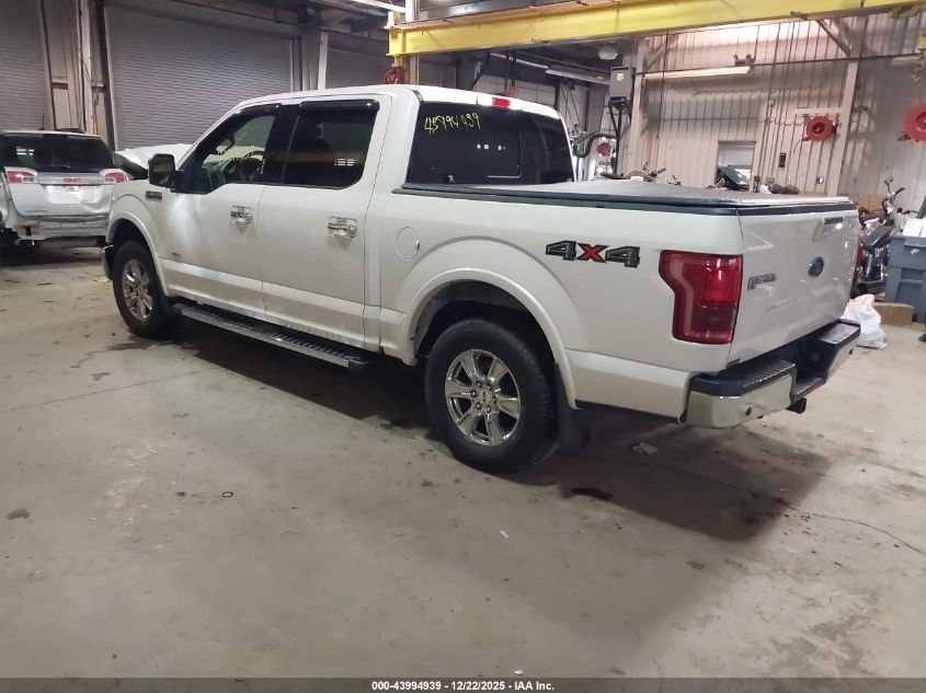 2015 Ford F-150 Lariat VIN: 1FTEW1EG5FFC80536 Lot: 43994939