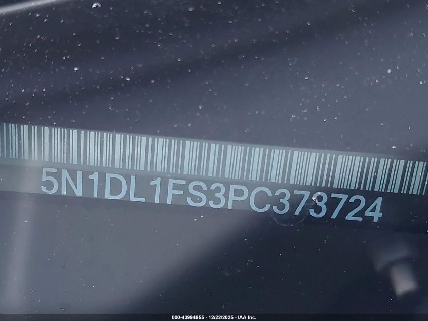 2023 Infiniti Qx60 Luxe Awd VIN: 5N1DL1FS3PC373724 Lot: 43994955