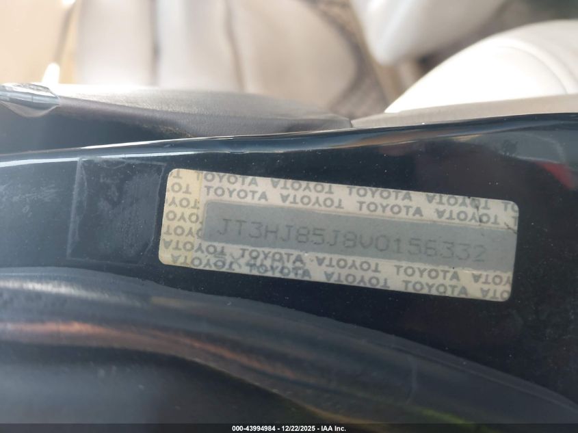 1997 Toyota Land Cruiser VIN: JT3HJ85J8V0156332 Lot: 43994984