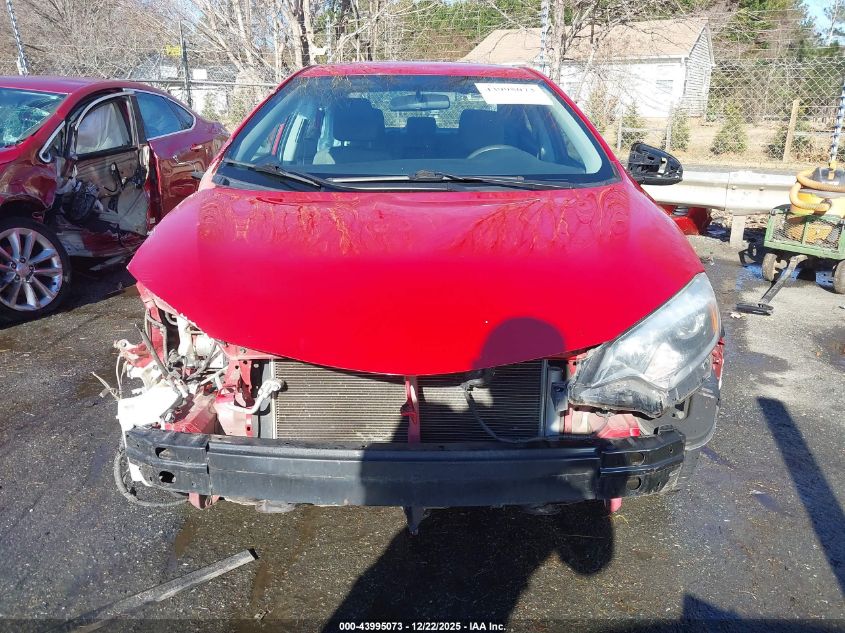 2016 Toyota Corolla Le VIN: 2T1BURHE5GC484054 Lot: 43995073