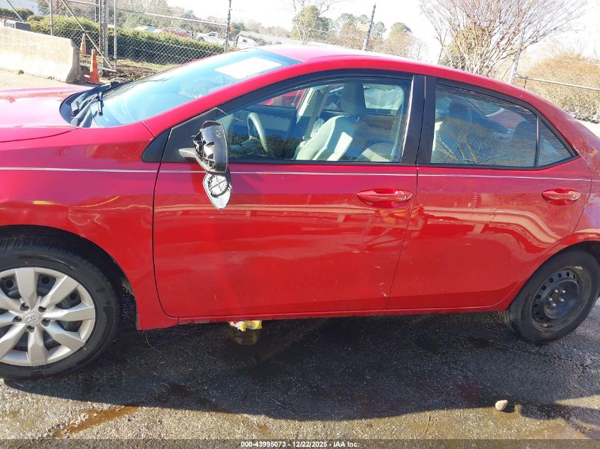 2016 Toyota Corolla Le VIN: 2T1BURHE5GC484054 Lot: 43995073