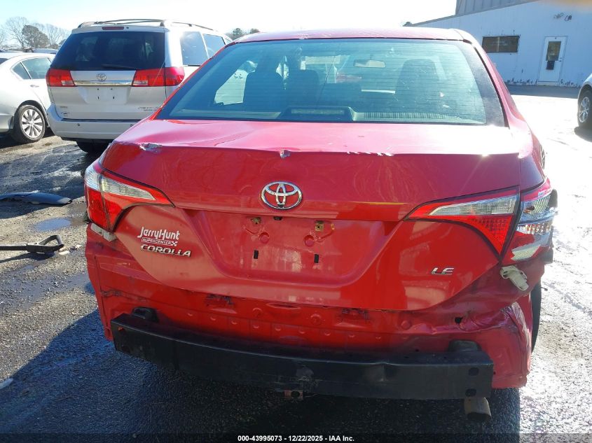 2016 Toyota Corolla Le VIN: 2T1BURHE5GC484054 Lot: 43995073