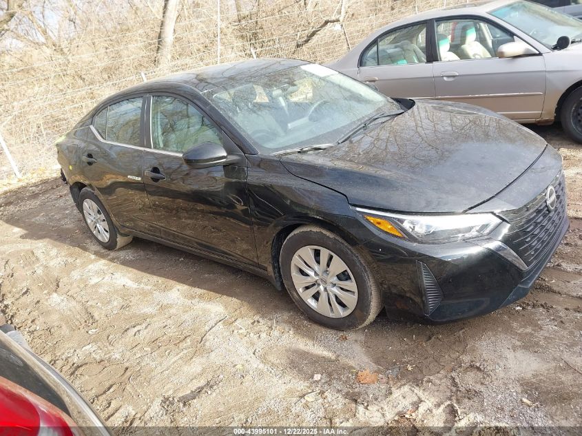 2025 Nissan Sentra S VIN: 3N1AB8BV0SY345160 Lot: 43995101