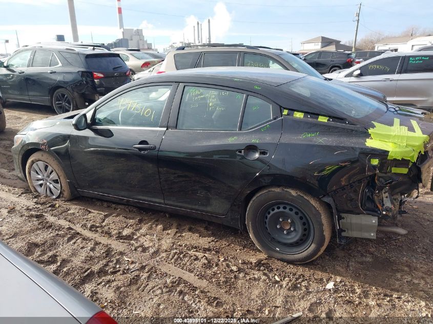 2025 Nissan Sentra S VIN: 3N1AB8BV0SY345160 Lot: 43995101