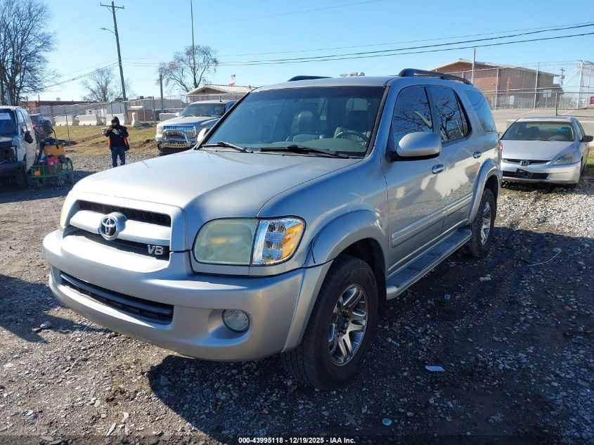 2007 Toyota Sequoia Sr5 V8 VIN: 5TDBT44AX7S291799 Lot: 43995118