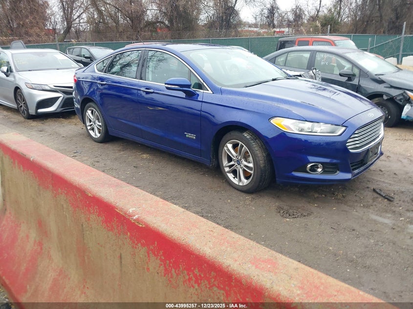3FA6P0SUXFR301704 2015 Ford Fusion Energi Titanium auction photo 1