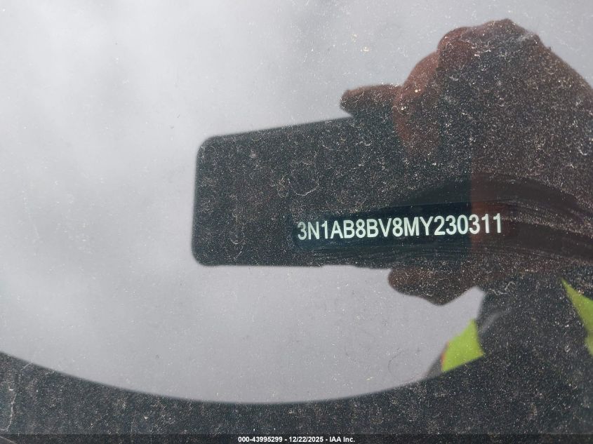 2021 Nissan Sentra S Xtronic Cvt VIN: 3N1AB8BV8MY230311 Lot: 43995299