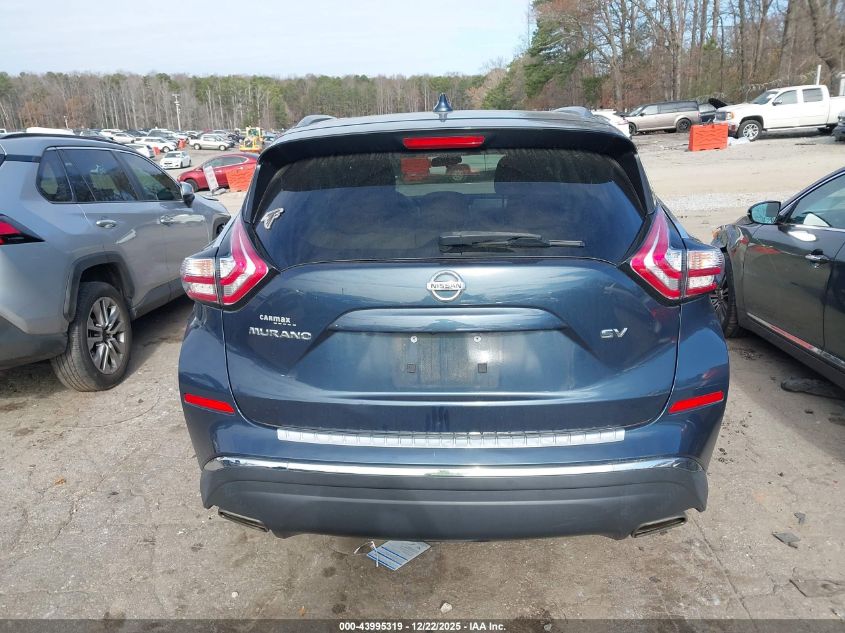 2016 Nissan Murano Sv VIN: 5N1AZ2MG5GN167654 Lot: 43995319