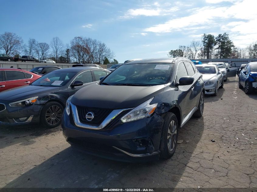2016 Nissan Murano Sv VIN: 5N1AZ2MG5GN167654 Lot: 43995319