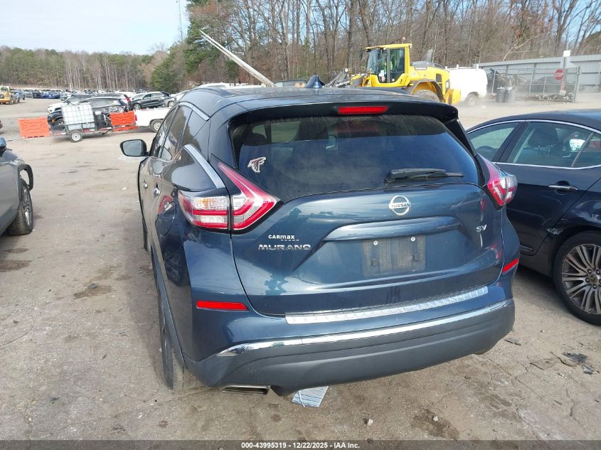 2016 Nissan Murano Sv VIN: 5N1AZ2MG5GN167654 Lot: 43995319