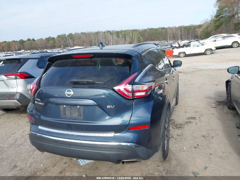 2016 Nissan Murano Sv VIN: 5N1AZ2MG5GN167654 Lot: 43995319