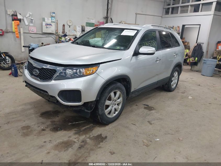 2013 Kia Sorento Lx V6 VIN: 5XYKTDA2XDG336102 Lot: 43995352