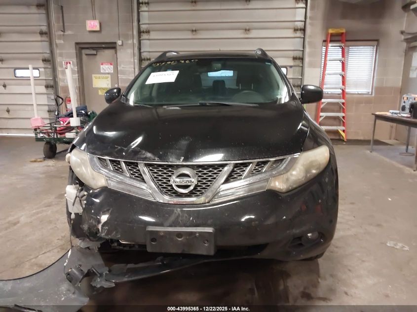 2012 Nissan Murano Sl VIN: JN8AZ1MW4CW204286 Lot: 43995365